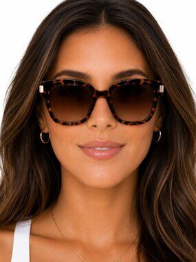 Lauren Conrad Women's Tortoiseshell Square Sunglasses